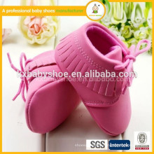 2015 quente vendendo sapatos de couro macio moda barata infantil sapatos couro mocassins de bebê